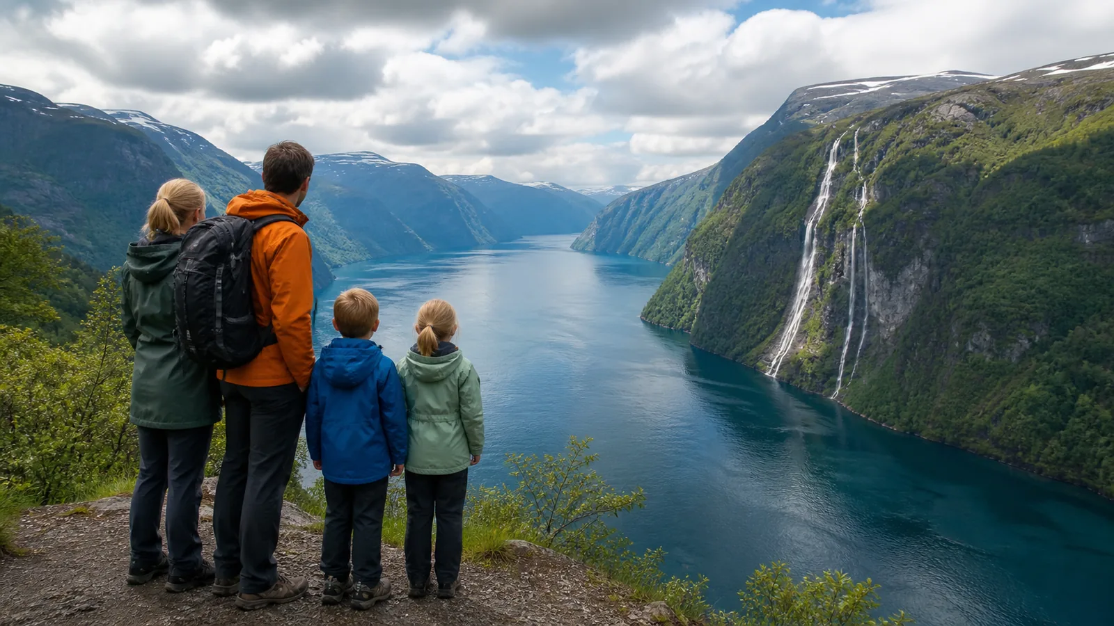 Familieferie på Vestlandet med barn: Fjorder, byer og korte turer